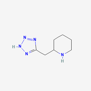 molecular formula C7H13N5 B2721788 2-((2H-Tetrazol-5-yl)methyl)piperidine CAS No. 1785467-20-0