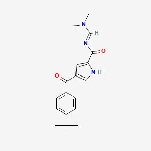 4-[4-(tert-butyl)benzoyl]-N-[(E)-(dimethylamino)methylidene]-1H-pyrrole-2-carboxamide