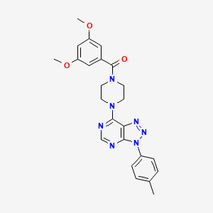 (3,5-dimethoxyphenyl)(4-(3-(p-tolyl)-3H-[1,2,3]triazolo[4,5-d]pyrimidin-7-yl)piperazin-1-yl)methanone