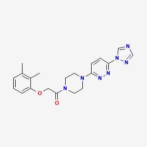 molecular formula C20H23N7O2 B2721812 1-(4-(6-(1H-1,2,4-triazol-1-yl)pyridazin-3-yl)piperazin-1-yl)-2-(2,3-dimethylphenoxy)ethanone CAS No. 1795419-83-8