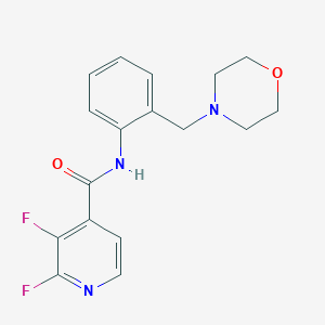 molecular formula C17H17F2N3O2 B2721818 2,3-difluoro-N-{2-[(morpholin-4-yl)methyl]phenyl}pyridine-4-carboxamide CAS No. 1798741-32-8