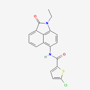 molecular formula C18H13ClN2O2S B2721819 5-chloro-N-(1-ethyl-2-oxo-1,2-dihydrobenzo[cd]indol-6-yl)thiophene-2-carboxamide CAS No. 397277-50-8