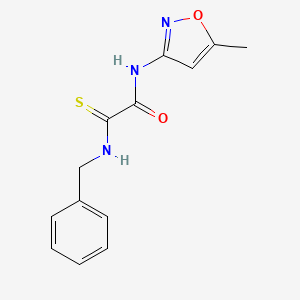 molecular formula C13H13N3O2S B2721822 2-(苄基氨基)-N-(5-甲基-3-异噁唑基)-2-硫代乙酰胺 CAS No. 297150-04-0
