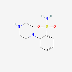 molecular formula C10H15N3O2S B2721823 2-(哌嗪-1-基)苯基-1-磺酰胺 CAS No. 444581-65-1