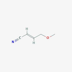 molecular formula C5H7NO B2721825 4-Methoxybut-2-enenitrile CAS No. 149453-92-9; 80355-38-0