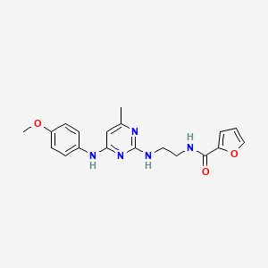 N-(2-((4-((4-methoxyphenyl)amino)-6-methylpyrimidin-2-yl)amino)ethyl)furan-2-carboxamide