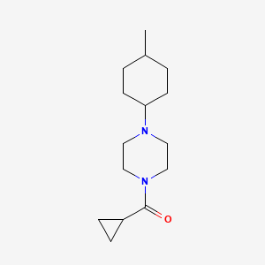 molecular formula C15H26N2O B2721845 Cyclopropyl(4-(4-methylcyclohexyl)piperazin-1-yl)methanone CAS No. 2123252-71-9