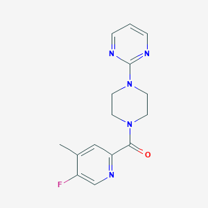 2-[4-(5-Fluoro-4-methylpyridine-2-carbonyl)piperazin-1-yl]pyrimidine