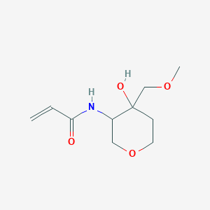 molecular formula C10H17NO4 B2721865 N-[4-Hydroxy-4-(methoxymethyl)oxan-3-yl]prop-2-enamide CAS No. 2305280-99-1