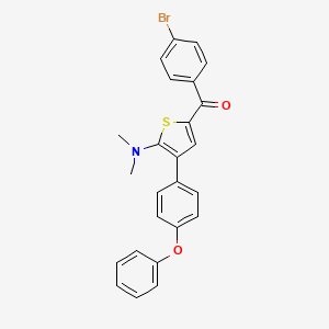 (4-Bromophenyl)(5-(dimethylamino)-4-(4-phenoxyphenyl)-2-thienyl)methanone