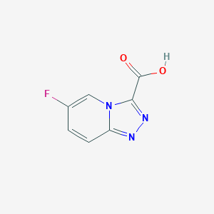 molecular formula C7H4FN3O2 B2721870 6-氟-[1,2,4]三氮杂吡啶并[4,3-a]吡啶-3-羧酸 CAS No. 1159831-12-5