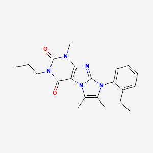 8-(2-ethylphenyl)-1,6,7-trimethyl-3-propyl-1H-imidazo[2,1-f]purine-2,4(3H,8H)-dione