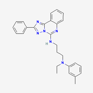 molecular formula C27H28N6 B2721883 N-ethyl-N-(3-methylphenyl)-N'-(2-phenyl[1,2,4]triazolo[1,5-c]quinazolin-5-yl)propane-1,3-diamine CAS No. 902907-73-7