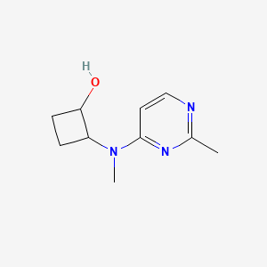 molecular formula C10H15N3O B2721891 2-[甲基(2-甲基嘧啶-4-基)氨基]环丁醇-1-醇 CAS No. 2197522-21-5