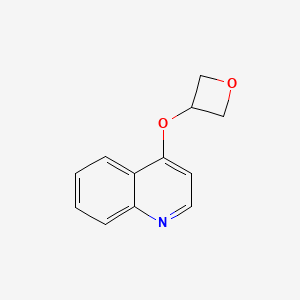 molecular formula C12H11NO2 B2721900 4-(Oxetan-3-yloxy)quinoline CAS No. 2198360-29-9