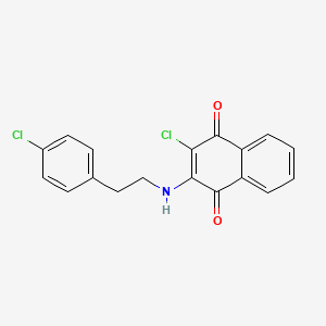 2-Chloro-3-[(4-chlorophenethyl)amino]naphthoquinone