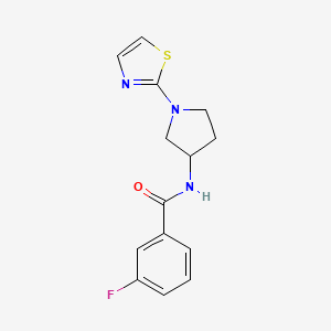 3-fluoro-N-(1-(thiazol-2-yl)pyrrolidin-3-yl)benzamide