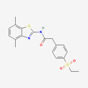N-(4,7-dimethylbenzo[d]thiazol-2-yl)-2-(4-(ethylsulfonyl)phenyl)acetamide