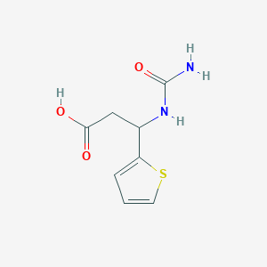 3-(Carbamoylamino)-3-(thiophen-2-yl)propanoic acid