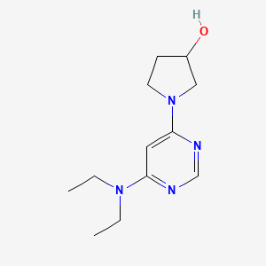 molecular formula C12H20N4O B2721935 1-(6-(Diethylamino)pyrimidin-4-yl)pyrrolidin-3-ol CAS No. 1353985-49-5