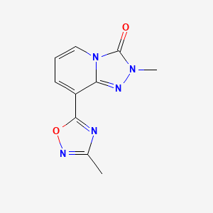 2-methyl-8-(3-methyl-1,2,4-oxadiazol-5-yl)-2H,3H-[1,2,4]triazolo[4,3-a]pyridin-3-one