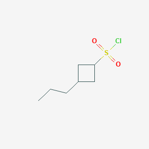 molecular formula C7H13ClO2S B2721956 3-Propylcyclobutane-1-sulfonyl chloride CAS No. 2375268-70-3