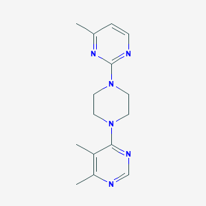 4,5-Dimethyl-6-[4-(4-methylpyrimidin-2-yl)piperazin-1-yl]pyrimidine