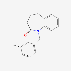 molecular formula C18H19NO B2721966 1-(3-methylbenzyl)-1,3,4,5-tetrahydro-2H-1-benzazepin-2-one CAS No. 303988-03-6