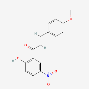 molecular formula C16H13NO5 B2721967 1-(2-Hydroxy-5-nitrophenyl)-3-(4-methoxyphenyl)prop-2-en-1-one CAS No. 173959-42-7
