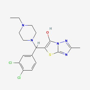 5-((3,4-Dichlorophenyl)(4-ethylpiperazin-1-yl)methyl)-2-methylthiazolo[3,2-b][1,2,4]triazol-6-ol
