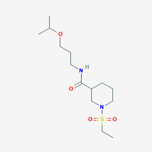 molecular formula C14H28N2O4S B2722005 1-(ethylsulfonyl)-N-(3-isopropoxypropyl)piperidine-3-carboxamide CAS No. 904277-09-4
