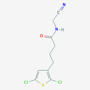 molecular formula C10H10Cl2N2OS B2722013 N-(cyanomethyl)-4-(2,5-dichlorothiophen-3-yl)butanamide CAS No. 1423806-77-2