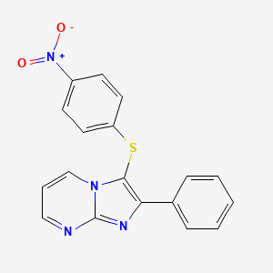 3-((4-Nitrophenyl)thio)-2-phenylimidazo[1,2-a]pyrimidine