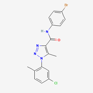 N-(4-bromophenyl)-1-(5-chloro-2-methylphenyl)-5-methyl-1H-1,2,3-triazole-4-carboxamide