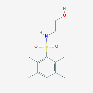 molecular formula C12H19NO3S B272204 N-(2-hydroxyethyl)-2,3,5,6-tetramethylbenzenesulfonamide 