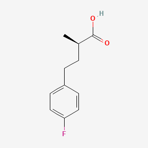 molecular formula C11H13FO2 B2722041 (2R)-4-(4-Fluorophenyl)-2-methylbutanoic acid CAS No. 2248184-02-1