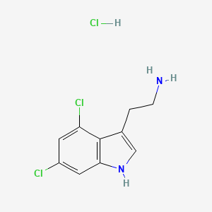 2-(4,6-dichloro-1H-indol-3-yl)ethan-1-amine hydrochloride