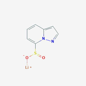 molecular formula C7H5LiN2O2S B2722045 Lithium(1+) ion pyrazolo[1,5-a]pyridine-7-sulfinate CAS No. 2155855-80-2