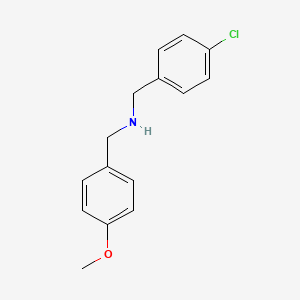 molecular formula C15H16ClNO B2722048 N-(4-氯苄基)(4-甲氧基苯基)甲胺 CAS No. 202145-29-7