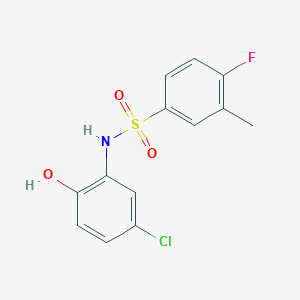 N-(5-chloro-2-hydroxyphenyl)-4-fluoro-3-methylbenzenesulfonamide