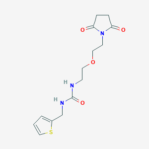 1-(2-(2-(2,5-Dioxopyrrolidin-1-yl)ethoxy)ethyl)-3-(thiophen-2-ylmethyl)urea