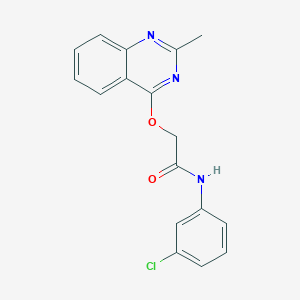 molecular formula C17H14ClN3O2 B2722066 N-(3-chlorophenyl)-2-[(2-methylquinazolin-4-yl)oxy]acetamide CAS No. 1031993-17-5