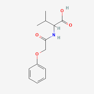 molecular formula C13H17NO4 B2722099 3-Methyl-2-[(phenoxyacetyl)amino]butanoic acid CAS No. 39864-48-7