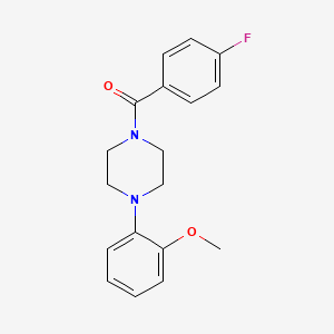 molecular formula C18H19FN2O2 B2722100 (4-Fluorophenyl)[4-(2-methoxyphenyl)piperazin-1-yl]methanone CAS No. 326902-20-9