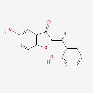 molecular formula C15H10O4 B2722101 (Z)-5-hydroxy-2-(2-hydroxybenzylidene)benzofuran-3(2H)-one CAS No. 1234351-46-2