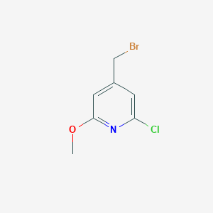 molecular formula C7H7BrClNO B2722117 4-(溴甲基)-2-氯-6-甲氧基吡啶 CAS No. 478946-80-4