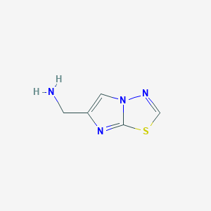 molecular formula C5H6N4S B2722130 Imidazo[2,1-b][1,3,4]thiadiazol-6-ylmethanamine CAS No. 933698-31-8