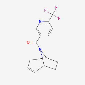 (1R,5S)-8-azabicyclo[3.2.1]oct-2-en-8-yl(6-(trifluoromethyl)pyridin-3-yl)methanone