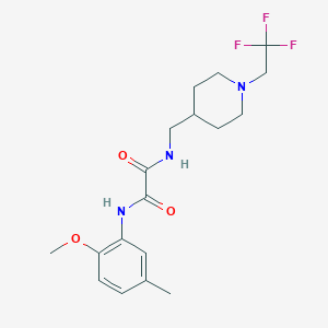 N'-(2-Methoxy-5-methylphenyl)-N-[[1-(2,2,2-trifluoroethyl)piperidin-4-yl]methyl]oxamide