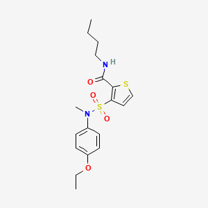 N-butyl-3-[(4-ethoxyphenyl)(methyl)sulfamoyl]thiophene-2-carboxamide